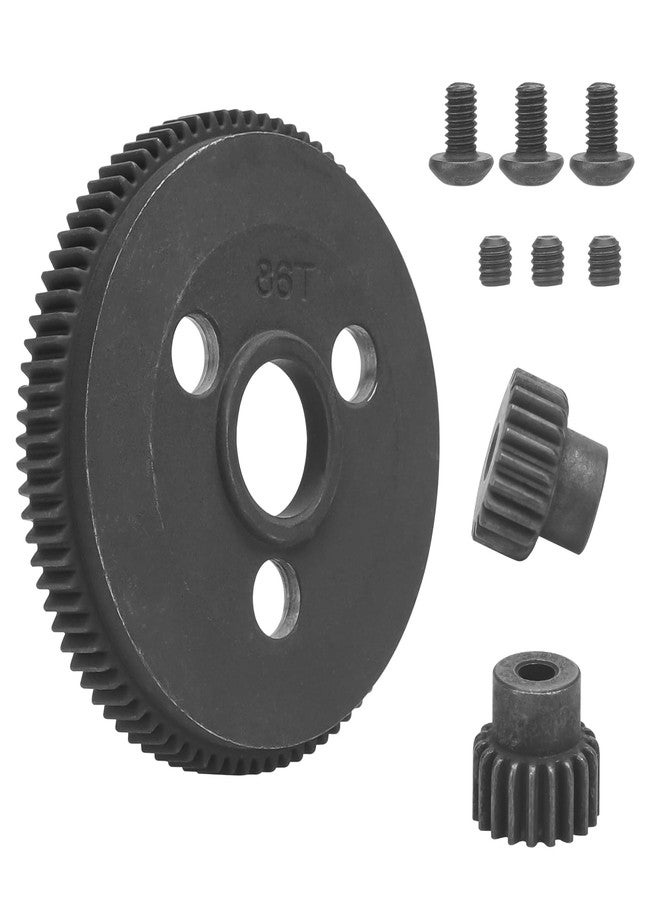 daitoku 48P 86T Spur Gear Set with 19T 21T Pinions Gear RC Upgrades Parts for 1/10 Traxxas Slash 2WD Rustler 2WD Stampede 2WD - Image 1